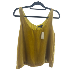NWT Gold Velvet J. Crew Sleeveless Blouse Size 10